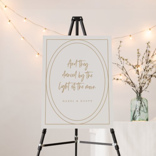 Dancing Party Sign Wedding Welcome Event Poster