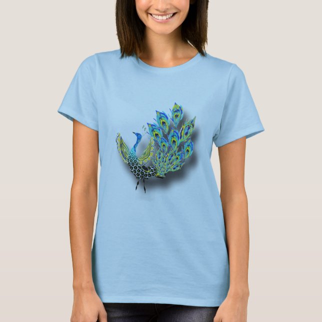 Dancing Peacock T-Shirt (Front)