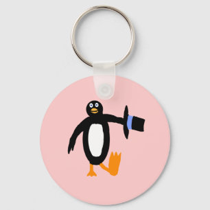 Dancing Penguin Keychain