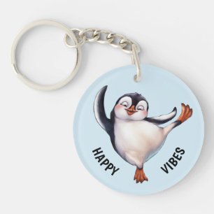 Dancing Penguin Keychain