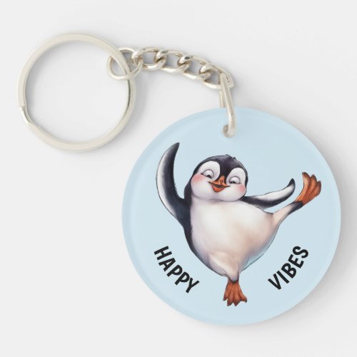 Dancing Penguin Keychain