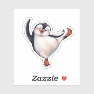 Dancing Penguin Sticker