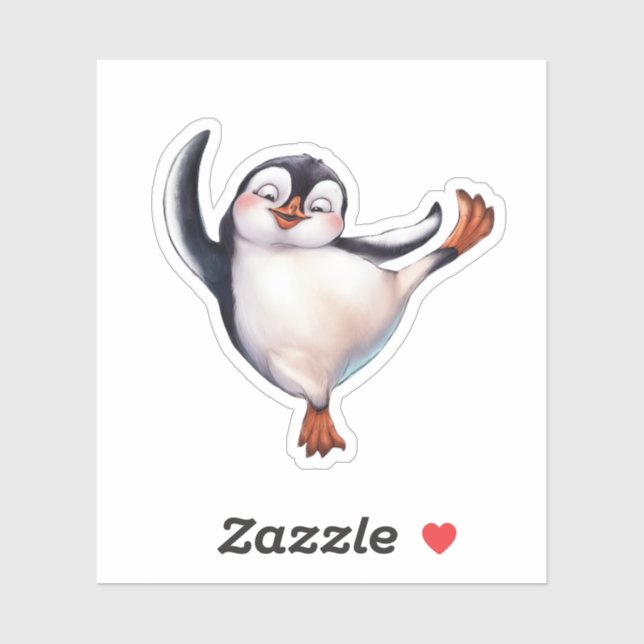 Dancing Penguin Sticker (Sheet)