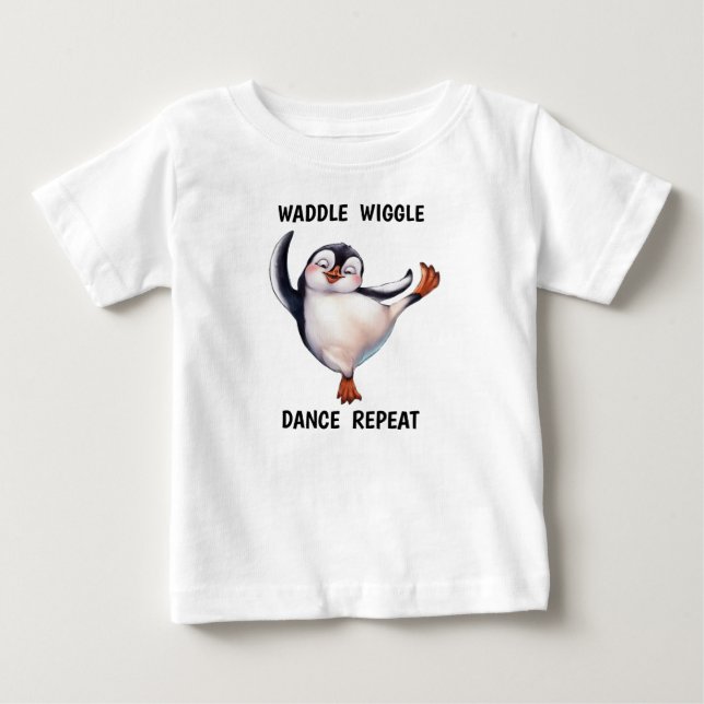 Dancing Penguin Toddler Tshirt (Front)