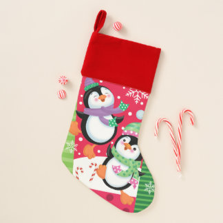 Dancing Penguins Christmas Stocking