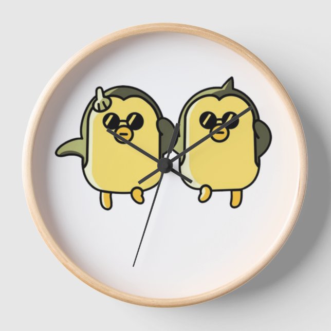 Dancing Penguins Clock (Front)