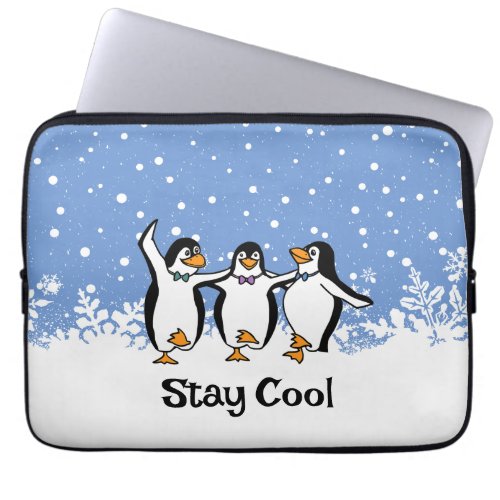 Dancing Penguins Design Laptop Sleeve