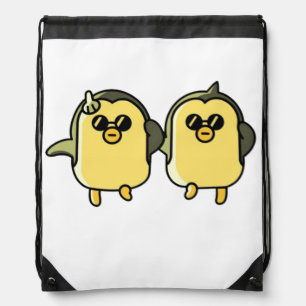 Dancing Penguins Drawstring Bag