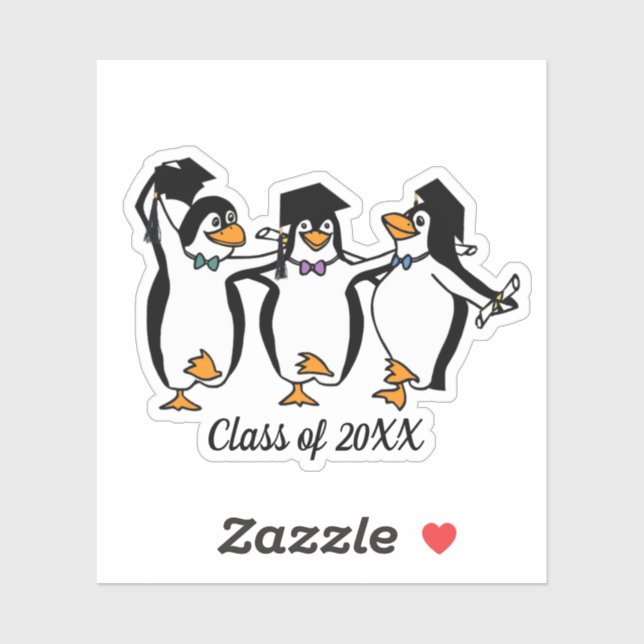  Dancing Penguins Graduation  Sticker (Sheet)