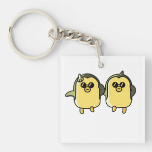 Dancing Penguins Keychain