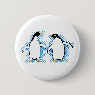 Dancing Penguins Pinback Button