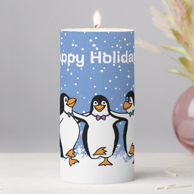 Dancing Penguins Winter Christmas 