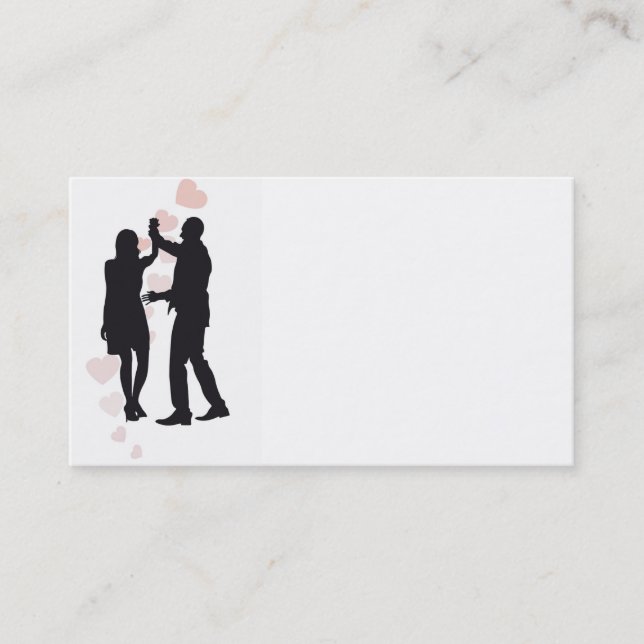 Dancing people business cards (Front)