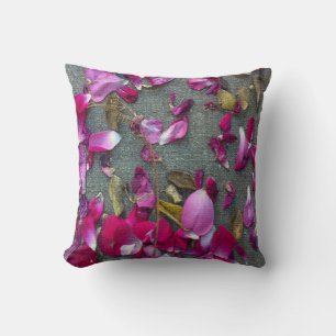 Dancing Petals I Throw Pillow