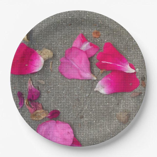 Dancing Petals IV Paper Plates (Front)