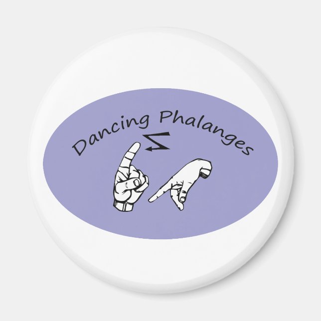 dancing phalanges magnet (Front)
