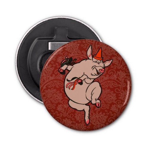 Dancing Pig Antique Cute Dancer Bottle Opener