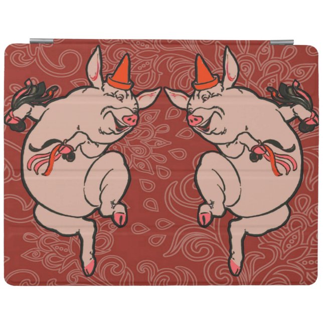 Dancing Pig Antique Cute Dancer iPad Smart Cover (Horizontal)