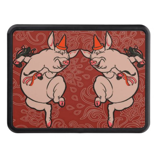 Dancing Pig Antique Cute Dancer Tow Hitch Cover