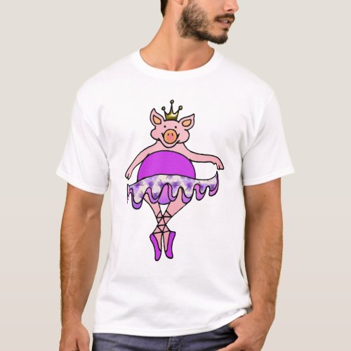 Dancing Pig in Tutu T_Shirt