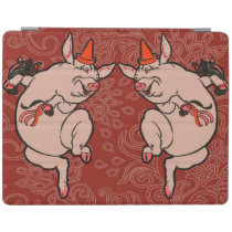Dancing Pig Vintage Cute Dancer iPad Smart Cover