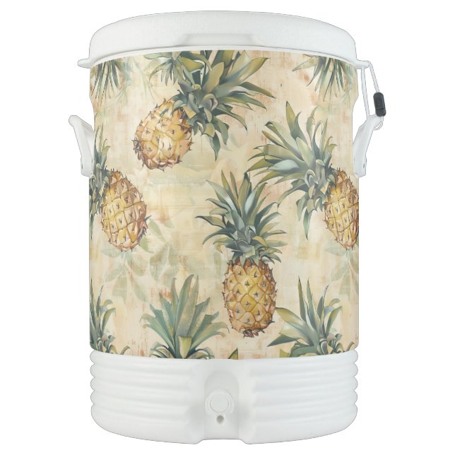 Dancing Pineapples Beverage Cooler (Front)