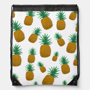Dancing pineapples drawstring bag