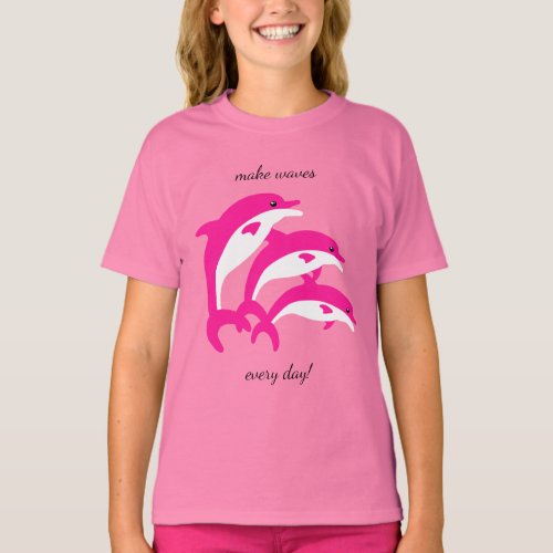 Dancing Pink Dolphins T_Shirt