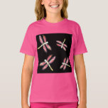 Dancing Pink Dragonfly Bugs T-Shirt