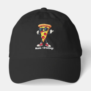Dancing Pizza Slice A Playful & Delicious Design Hat