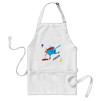 dancing pot with hearts 05 FAIGA Adult Apron