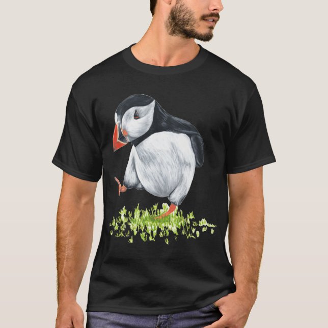 Dancing Puffin gift T-Shirt (Front)