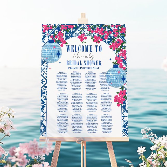 Dancing Queen bougainvillea Bridal Shower Seating  Foam Board (Creator Uploaded)