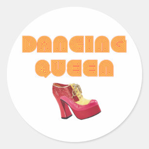 Dancing Queen Classic Round Sticker