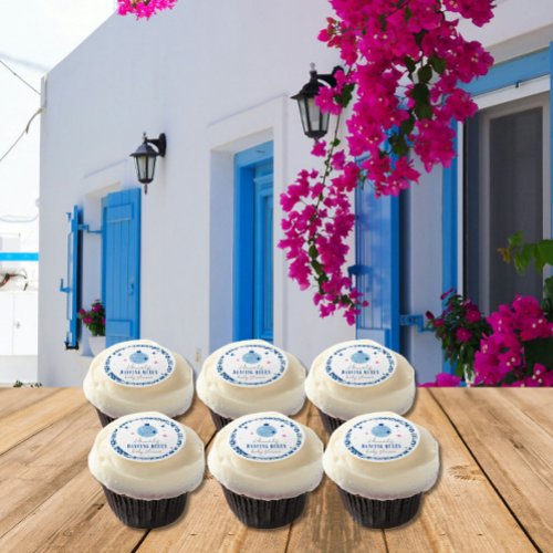 Dancing Queen greek Musical disco baby shower Edible Frosting Rounds