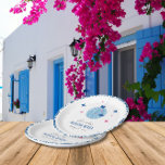 Dancing Queen greek Musical disco baby shower Paper Plates<br><div class="desc">Mediterranean Greek musical bougainvillea-inspired Dancing Queen baby shower paper plates. Indulge in the charm of the Mediterranean with the Mamma Mia-themed baby shower collection! Celebrate your little one's arrival amidst the serene hues of blue and white tiling reminiscent of the Santorini seaside. The invitations are made with playful elegance and...</div>