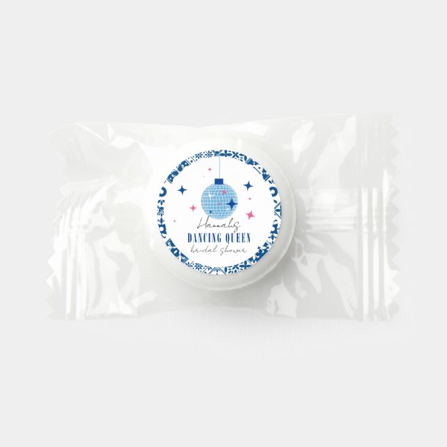 Dancing Queen greek Musical disco bridal shower Life Saver® Mints (Front)