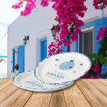 Dancing Queen greek Musical disco bridal shower Paper Plates<br><div class="desc">Mediterranean Greek musical bougainvillea-inspired Dancing Queen bridal shower paper plates</div>