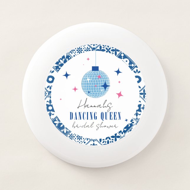 Dancing Queen greek Musical disco bridal shower Wham-O Frisbee (Front)