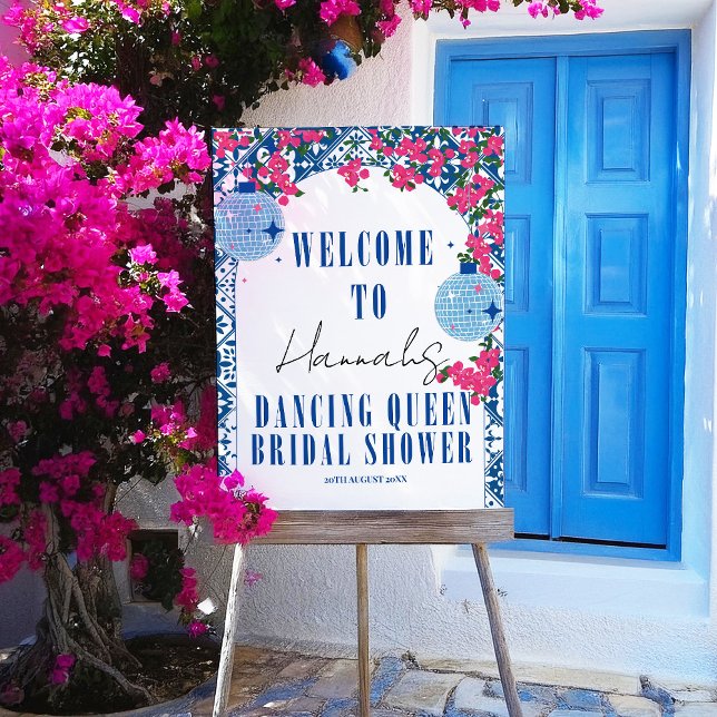Dancing Queen Mamma Mia Bridal Shower Welcome  Foam Board (Creator Uploaded)