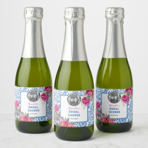 Dancing Queen Mamma Mia Disco Bridal Shower Sparkling Wine Label