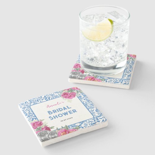 Dancing Queen Mamma Mia Disco Bridal Shower Stone Coaster