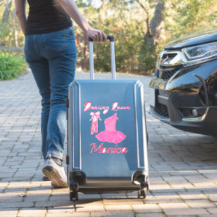 Dancing Queen Quote Pink Cute Ballerina Dress Shoe Sticker