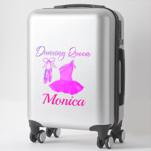 Dancing Queen Quote Pink Cute Ballerina Dress Shoe Sticker