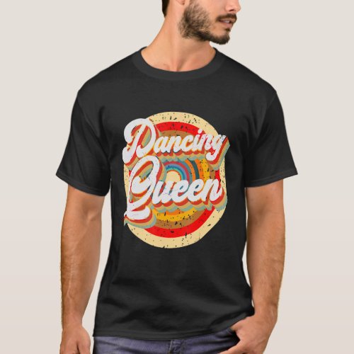 Dancing Queen Roller Disco Outfit 70s Costume For  T_Shirt