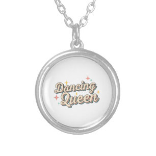 Dancing Queen Silver Plated Necklace