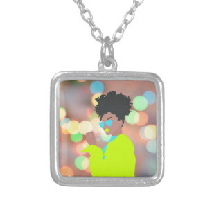 Dancing Queen. Silver Plated Necklace