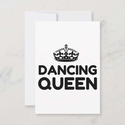 DANCING QUEEN THANK YOU CARD