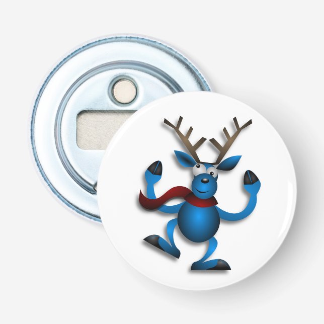 DANCING REINDEER BOTTLE OPENER (Front)