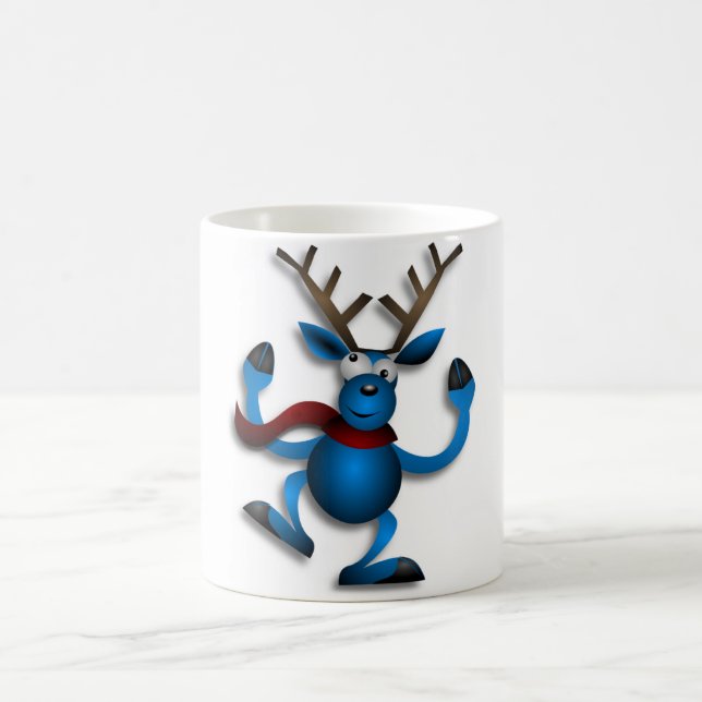 DANCING REINDEER COFFEE MUG (Center)